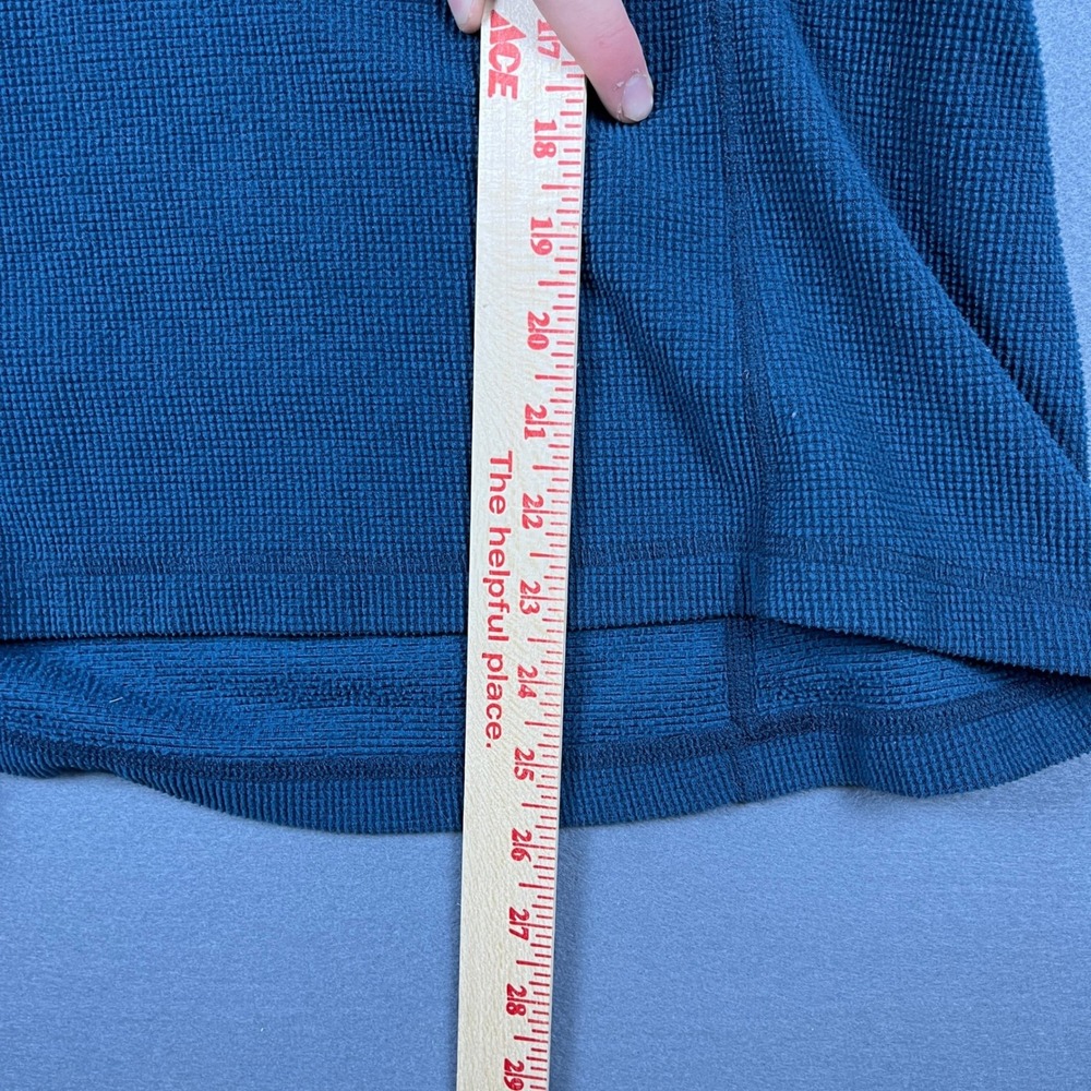 Arcteryx Polartec Waffle Grid Fleece Quarter Zip Pullover Teal Blue Womens Large - Picture 6 of 7
